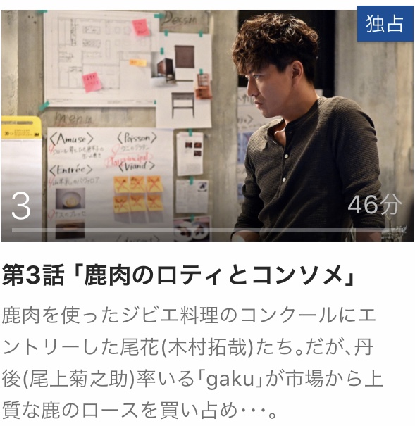 3　グランメゾン東京　動画　無料　見逃し　再放送　パラビ　Paravi